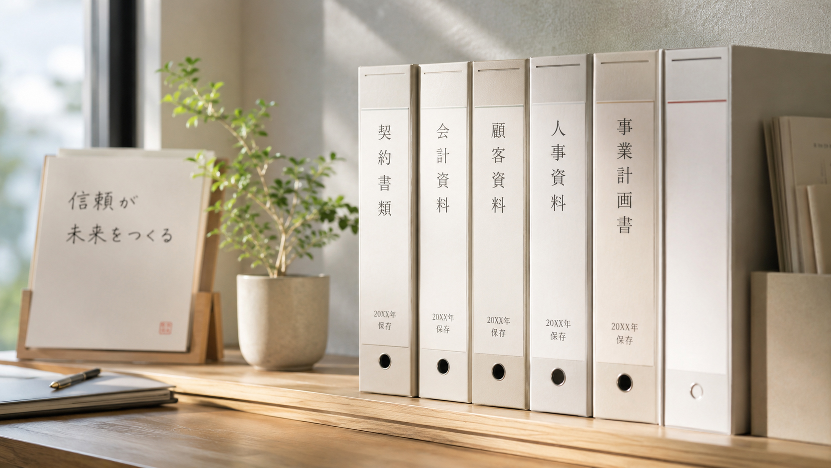 信頼を積み上げる記録バインダー